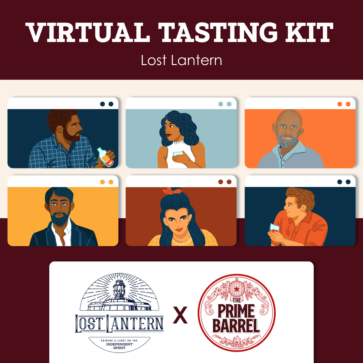 Lost Lantern whiskey tasting kit — enlarged photograph 1