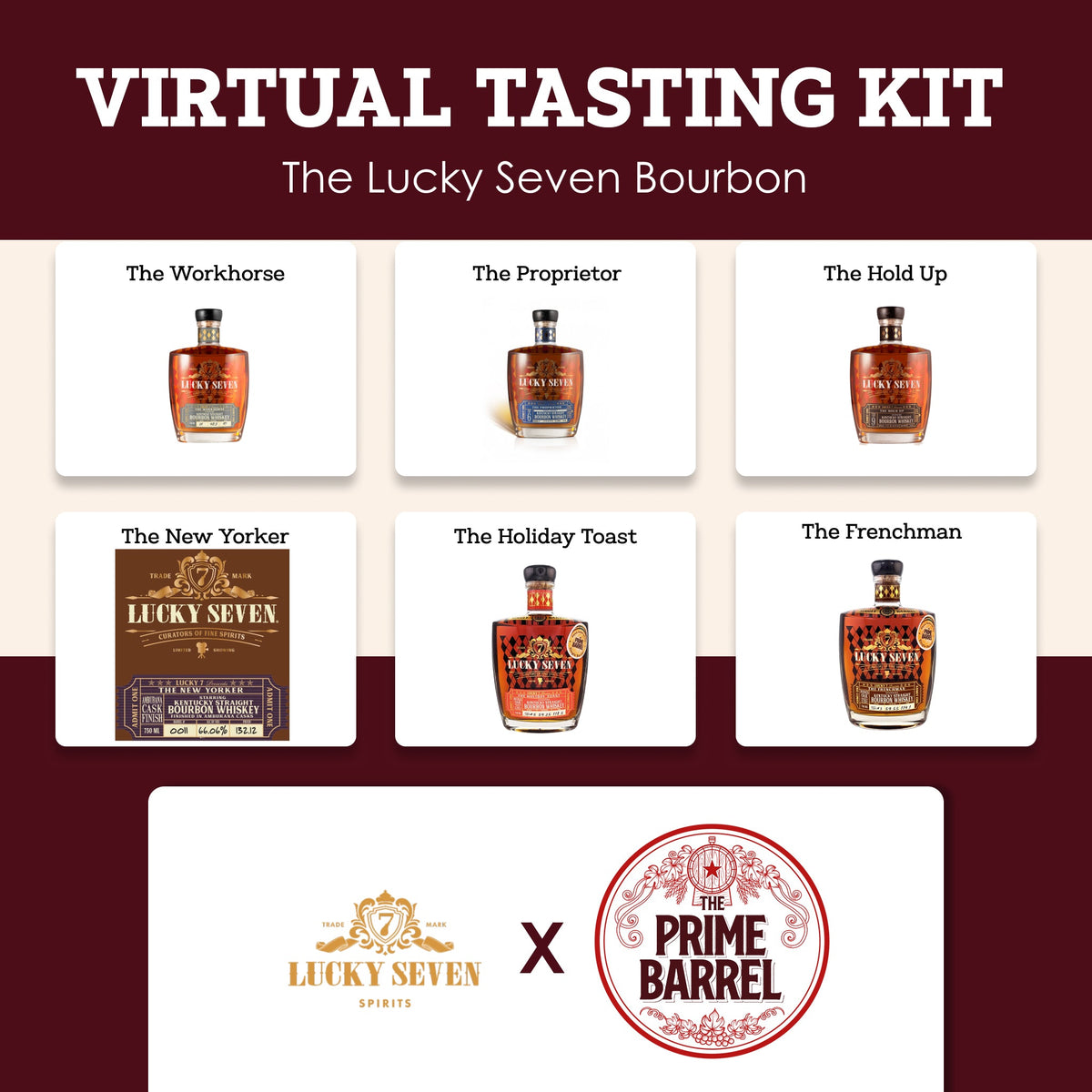 The Lucky Seven x Prime Barrel Tasting Kit — tasting kit photograph 2