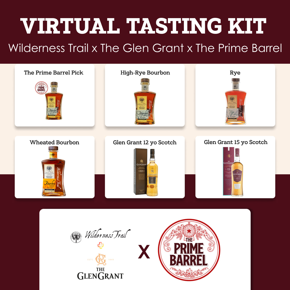 Wilderness Trail + Glen Grant Scotch Whisky  Sample Set | The Prime Barrel — enlarged photograph 2