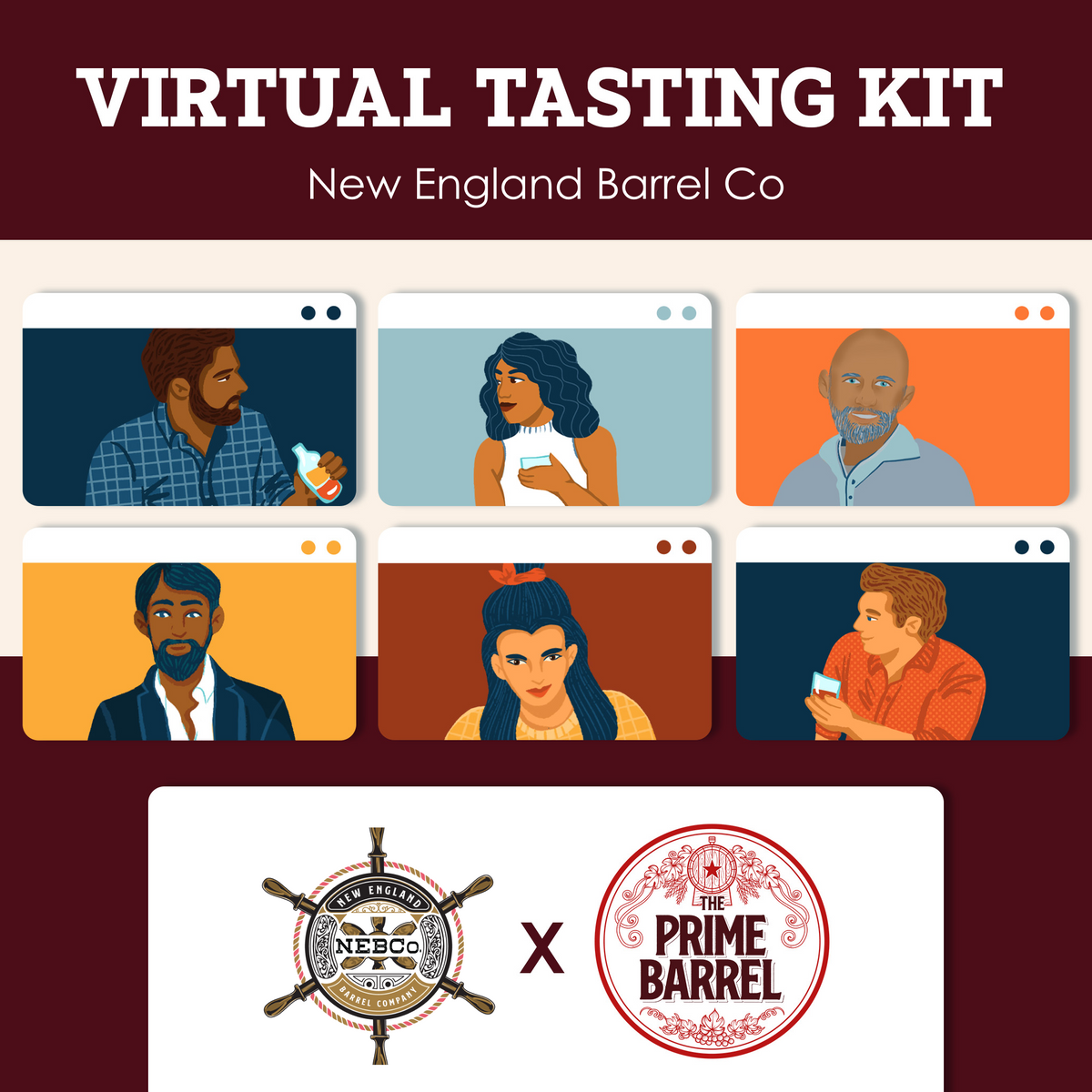 New England Barrel Co. Bourbon Sample Set — tasting kit photograph 1