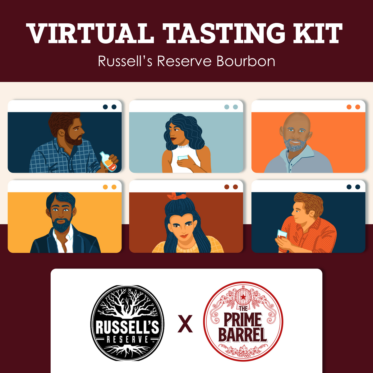 Russell's Reserve Bourbon Sample Set — tasting kit photograph 1
