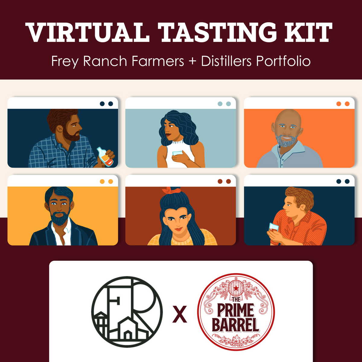 Frey Ranch Faermers + Distillers Tasting Kit | The Prime Barrel — tasting kit photograph 1