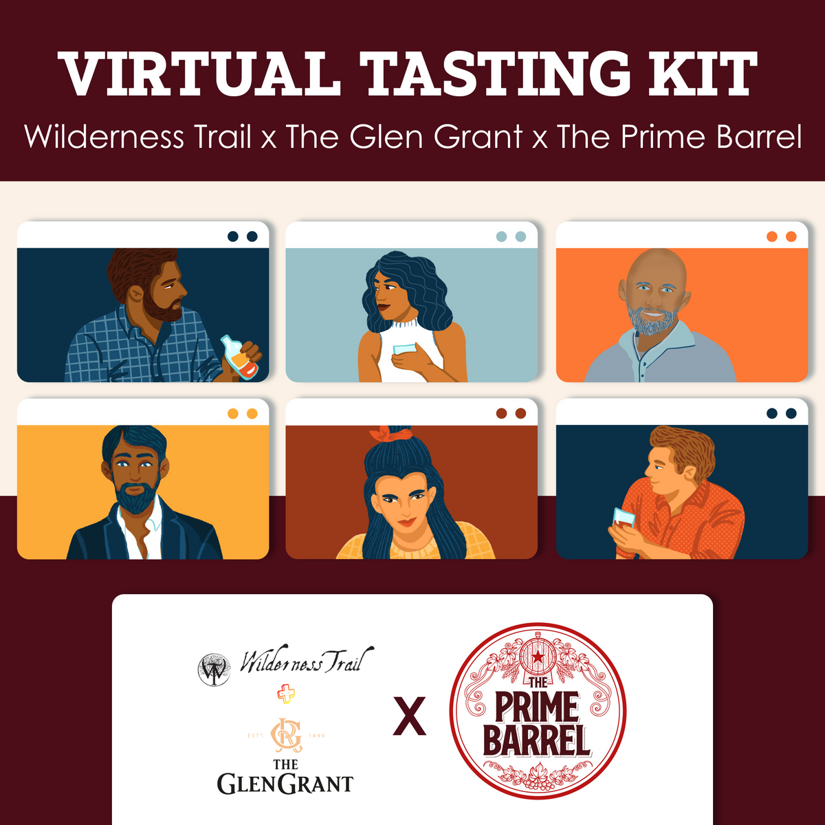 Wilderness Trail + Glen Grant Scotch Whisky  Sample Set | The Prime Barrel — enlarged photograph 1