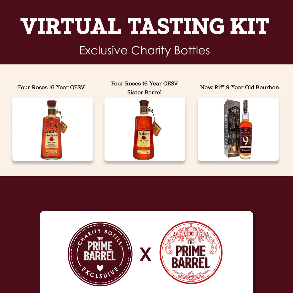 Exclusive Charity Barrels The Prime Barrel Sample Set virtual tasting artwork — enlarged photograph 1