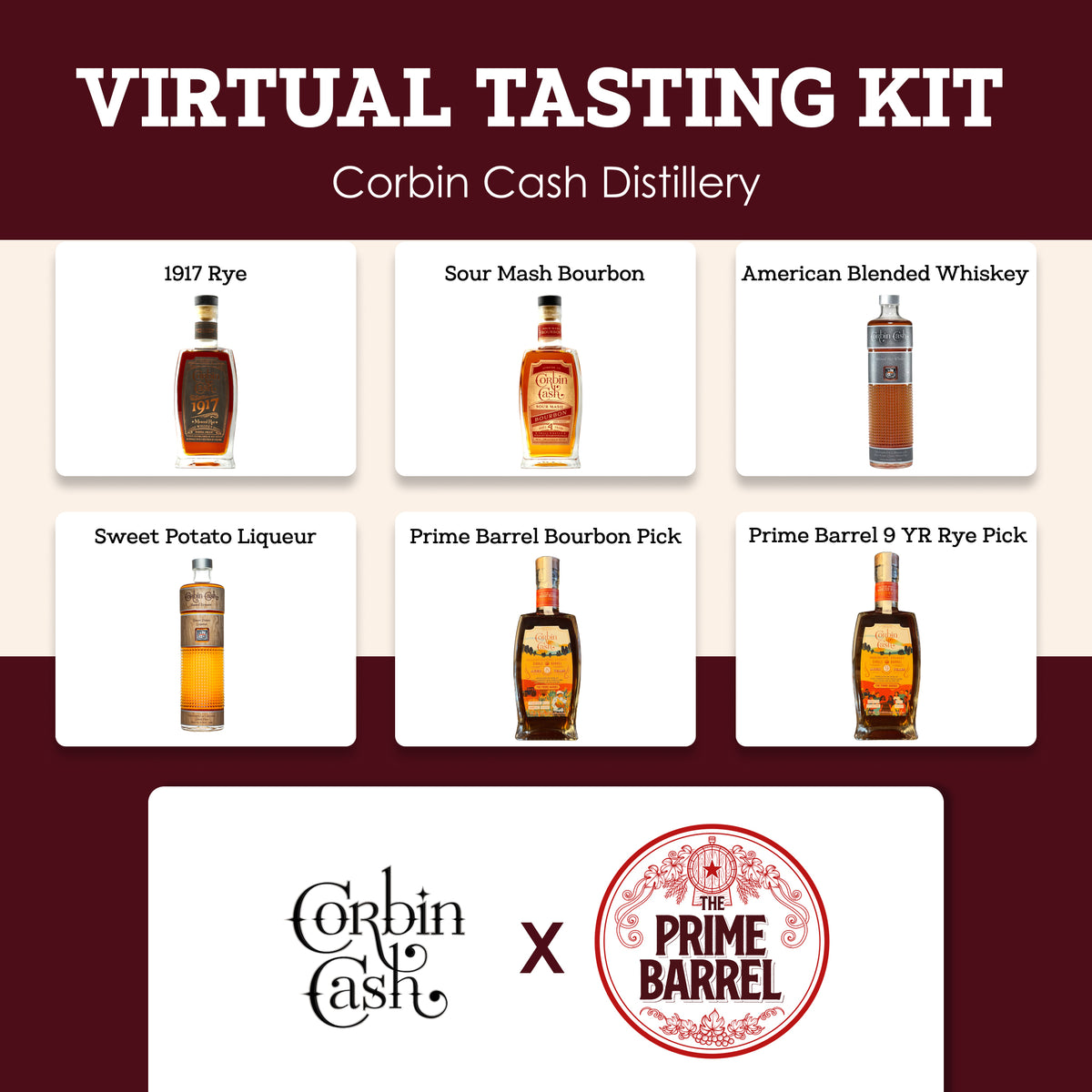 Corbin Cash Sample Set — tasting kit photograph 2