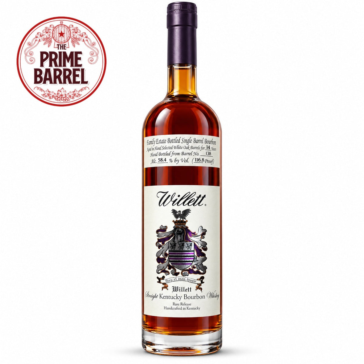 Willett Family Estate Bottled "You Only Live Twice" Single Barrel 14 Year Old Kentucky Straight Bourbon Whiskey The Prime Barrel Pick #173
