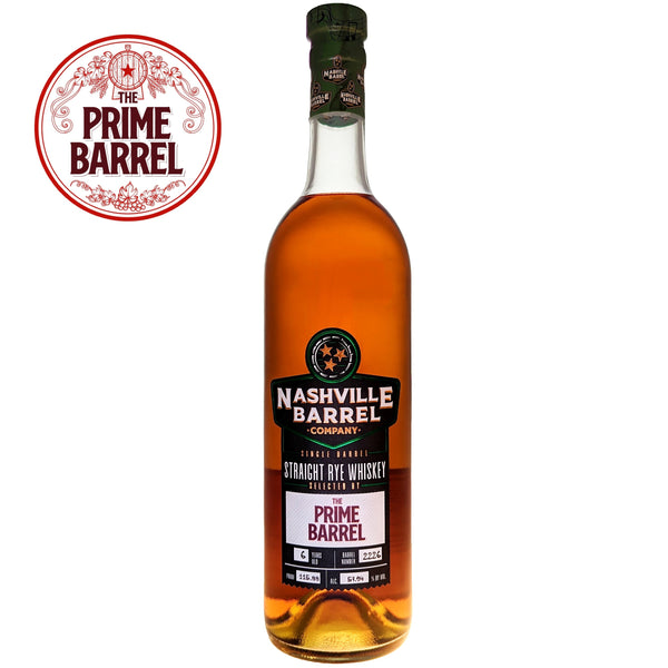 Nashville Barrel Company "Smashville" Single Barrel Straight Rye Whiskey The Prime Barrel Pick #84