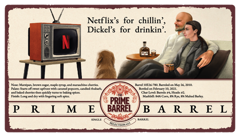 Selection #11: George Dickel "Netflix and Chill" Bourbon Sticker