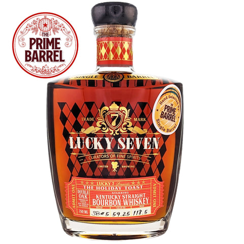 Lucky Seven The Holiday Toast "Elf" Single Barrel Kentucky Straight Bourbon The Prime Barrel Pick #64 - De Wine Spot | DWS - Drams/Whiskey, Wines, Sake