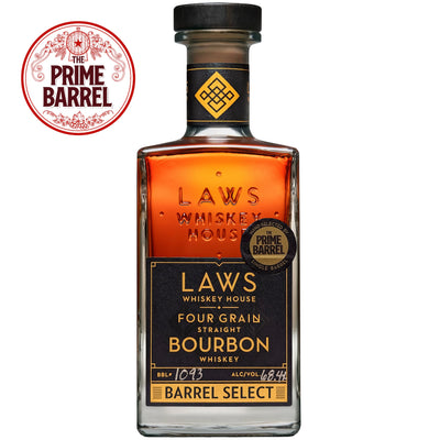 Laws Whiskey House "We Love Farmers" 7 Years Four Grain Single Barrel Bourbon Whiskey The Prime Barrel Pick #82 bottle