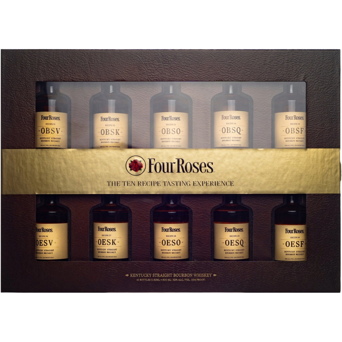 Four Roses Ten Recipe Bourbon Tasting Set — tasting kit photograph 1