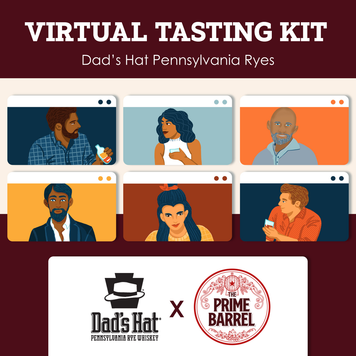 Dad's Hat Pennsylvania Rye Whiskey Sample Set — enlarged photograph 1