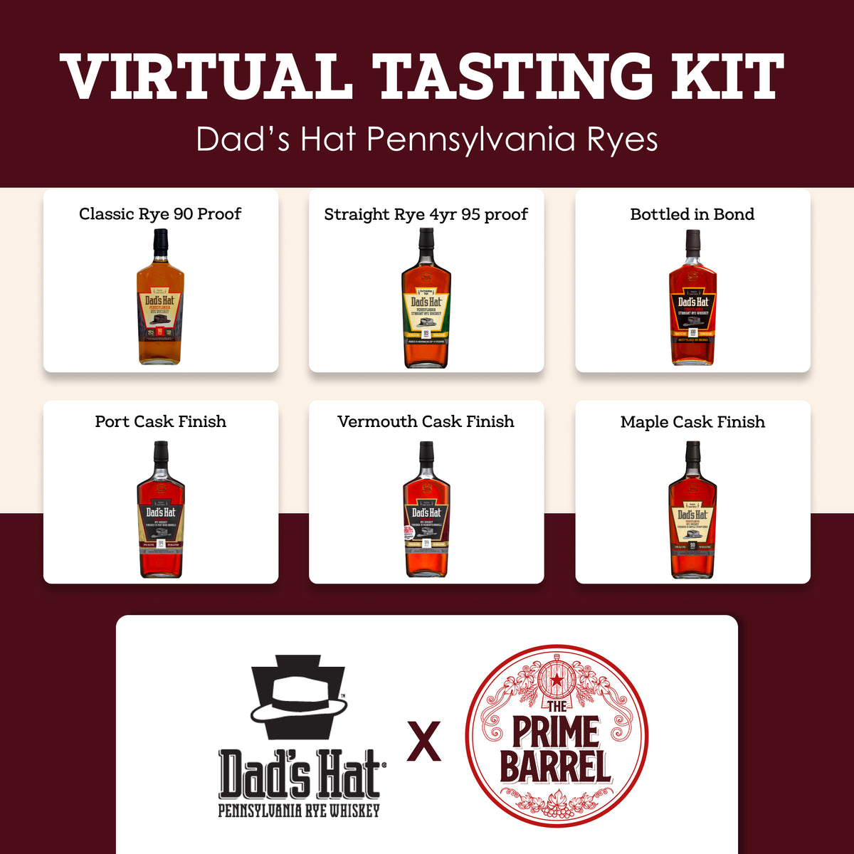 Dad's Hat Pennsylvania Rye Whiskey Sample Set — enlarged photograph 2