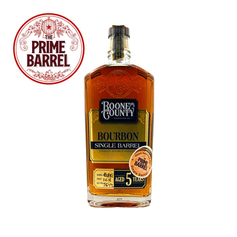 Boone County Distilling Co. "The Boonies" 5 Years Old Single Barrel Straight Bourbon Whiskey The Prime Barrel Pick #44