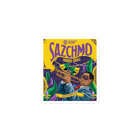 Selection #24: Sazerac “Sazchmo - Mardi Gras” Rye Sticker