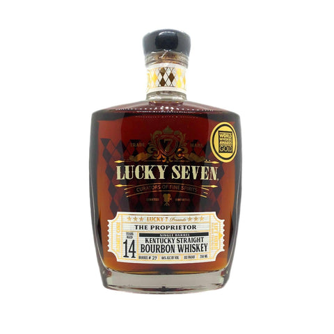 Lucky Seven Spirits 14 Years Old The Proprietor "R/Bourbon" Single Barrel Kentucky Straight Bourbon Whiskey - De Wine Spot | DWS - Drams/Whiskey, Wines, Sake